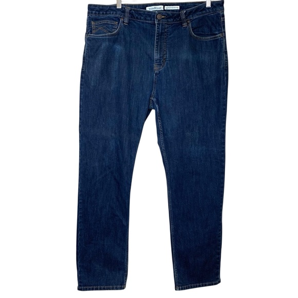 Wind River Dark Blue Straight Jeans Sz 40X32 Atheltic Cut Denim Work Wear - Picture 1 of 13